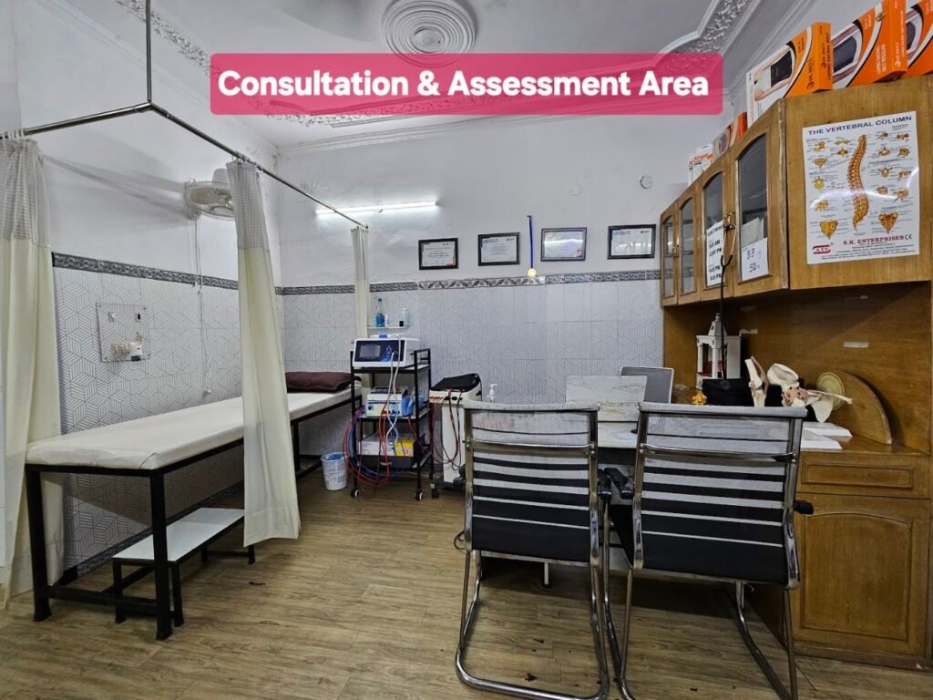 Best Physiotherapist in Rohini Sector 3 - Advanced Physiotherapy Rohini - Doctor Consultation Room and Treatment Area with Modern